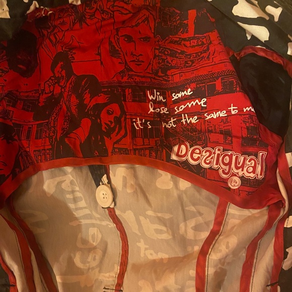 Black and white Desigual trench coat - Picture 7 of 7